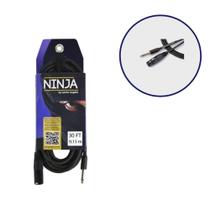 Cabo Santo Angelo P10/Xlr MICROFONE 9,15mts Ninja Hg Series