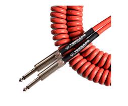 Cabo santo angelo tornado vermelho espiral 0,50mm p10 x p10 / 9,10 mt Cabo santo angelo tornado vermelho espiral 0,50mm p10 x p10 / 9,10 mt