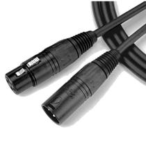 Cabo santo angelo xlr macho + xlr femea 0,20mm ninja lw b 15ft/4,50m (cab-16)