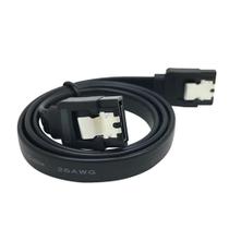 Cabo Sata 3 Dados - 6 Gb/s - Com Trava-45 Cm - Ângulo Reto Cabo Sata 3 Dados - 6 Gb/s - Com Trava-45 Cm - Ângulo Reto