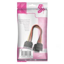 Cabo SATA Duplo Y Para Fonte 15cm Adaptador Energia HD SSD Premium 0189991 Cabo SATA Duplo Y Para Fonte 15cm Adaptador Energia HD SSD Premium 0189991
