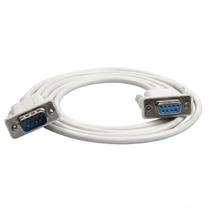 Cabo Serial Extensor DB9 Macho x DB9 Fêmea - RS232 - 2,5 metros - Branco Cabo Serial Extensor DB9 Macho x DB9 Fêmea - RS232 - 2,5 metros - Branco