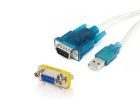 Cabo Serial Usb Rs232 Com Adaptador Femea Para Usb