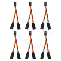 Cabo Servo Divisor JR - 6 Unidades com 2,75 Polegadas - Extensão Macho/Fêmea para 2 Fios Cabo Servo Divisor JR - 6 Unidades com 2,75 Polegadas - Extensão Macho/Fêmea para 2 Fios