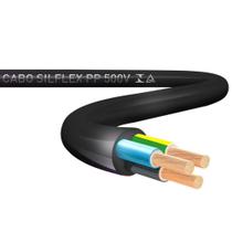 Cabo Silflex PP 500 V 3 x 2,5mm Preto Rolo 100 Metros - SIL-404033002123