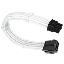 Cabo sleeved branco extensor fonte para gpu 6+2 = 8 pinos