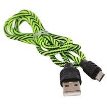 Cabo Smartphone Inova Micro Usb 1.0M Cordinha V8 Celular Verde/Pret