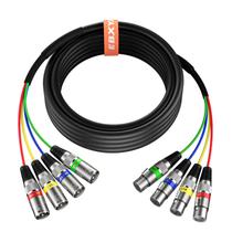 Cabo Snake EBXYA de 4 canais XLR macho para fêmea 6m