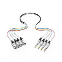 Cabo Snake PRORECK de áudio blindado de 4 canais TRS de 1/4" para XLR Cabo Snake PRORECK de áudio blindado de 4 canais TRS de 1/4" para XLR