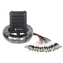 Cabo Snake PRORECK XLR de 12 canais de 50 pés para gravação ao vivo Cabo Snake PRORECK XLR de 12 canais de 50 pés para gravação ao vivo