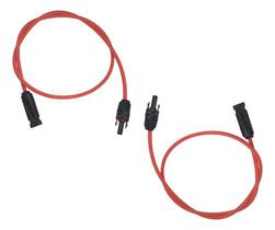 Cabo Solar 4mm2 C/ Mc4 P/ Extensão Vermelho - 1 Metro - 2 Un