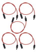 Cabo Solar 4mm2 C/ Mc4 P/ Extensão Vermelho - 1 Metro - 5 Un