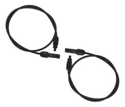 Cabo Solar 4mm2 Com Mc4 Para Extensão Preto - 1 Metro - 2 Un