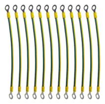 Cabo Solar De 6mm2 E 20cm Jumper De Aterramento - 12 Peças Cabo Solar De 6mm2 E 20cm Jumper De Aterramento - 12 Peças
