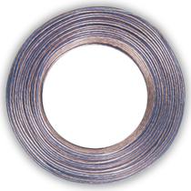 Cabo Som Fio Paralelo 40m 40 Metros 1,5mm Cristal Azul 100% Cobre 2x14AWG