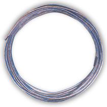 Cabo Som Fio Paralelo 5m 5 Metros 1,5mm Cristal Azul 100% Cobre 2x14AWG