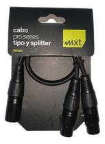 Cabo Splitter Xlr Macho X 2 Xlr Femea Mxt Pro Series 40cm