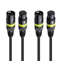 Cabo Stage Light DMX Cable Matters, pacote com 2, 15,2 m, XLR de 3 pinos