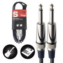 Cabo Stagg Deluxe Coil P10xP10 3 Metros - SGCC3DL Cabo Stagg Deluxe Coil P10xP10 3 Metros - SGCC3DL