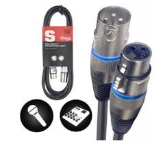 Cabo Stagg Emborrachado XLR /XLR 3m - SMC3 BL