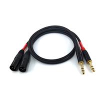 Cabo Suanqi 6,35 mm TRS macho para XLR macho de 3 pinos 60 cm Cabo Suanqi 6,35 mm TRS macho para XLR macho de 3 pinos 60 cm