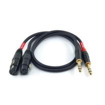 Cabo Suanqi XLR para 6,35 mm 1/4 TRS XLR fêmea de 3 pinos de 3 pés Cabo Suanqi XLR para 6,35 mm 1/4 TRS XLR fêmea de 3 pinos de 3 pés