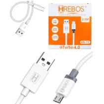 Cabo Super Turbo 2M 3.1A Micro USB V8 - HREBOS