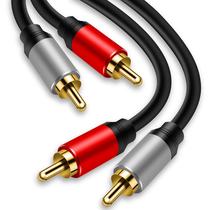 Cabo Tan QY 2RCA macho para 2RCA macho 12 m banhado a ouro