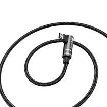Cabo Tecido Turbo Lateral 90º Usb 3.1A Hrebos