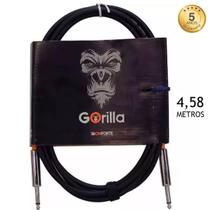 Cabo Tecniforte Gorilla Go15ni Profissional Para Contrabaixo 4,58 M Garantia 5 Anos