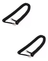 Cabo telefone espiral rj11 4vias 2m bg sb 0201026