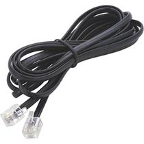 Cabo Telefônico Fixo E Fax 4 Metros Rj11 X Rj11 4 Vias Preto Cabo Telefônico Fixo E Fax 4 Metros Rj11 X Rj11 4 Vias Preto