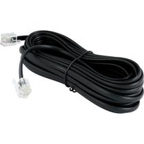 Cabo Telefônico Linha Fixa e Fax 6 Metros Rj11 X Rj11 4 Vias Preto Compatível com Central Telefônica Cabo Telefônico Linha Fixa e Fax 6 Metros Rj11 X Rj11 4 Vias Preto Compatível com Central Telefônica