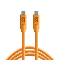 Cabo TetherPro USB-C para USB-C de 5 Gbps Gen 1 4,6 m Laranja