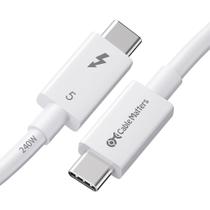 Cabo Thunderbolt 5 Matters, certificado Intel, 1m, branco