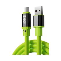 Cabo Tipo C Com Display Digital De Carregamento Super Rápido 240W Para iPhone 15 16 Xiaomi Samsung