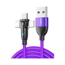 Cabo Tipo C De Carregamento Rápido 3A 180 Graus 2M Para Celular Samsung Xiaomi NNBILI Cabo De Dados