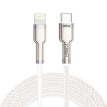 Cabo Tipo C Lightning 2m 27w Trançado Hrebos Branco