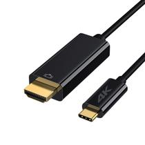 Cabo Tipo C Macho Para Hdmi Macho USB-C 4K 3 Metros Preto