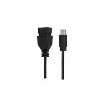Cabo Tipo C Mobile - Tipo C + Usb A Femea - 17Cm - Preto 018-0114 Cabo Tipo C Mobile - Tipo C + Usb A Femea - 17Cm - Preto 018-0114