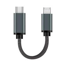 Cabo Tipo C Para Micro USB 0.2m OTG Sincronização De Dados Carregamento Para Samsung Xiaomi MacBook