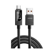 Cabo Tipo C Para Tipo C De 100W Com Display Digital Carregamento Rápido PD Para MacBook Pro/Air