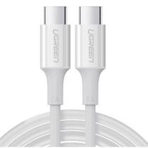 Cabo Tipo C para Tipo C Ugreen, Trançado, PD Fast Charging, 3A, 2m, Branco - UG-35219