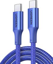 Cabo Tipo C para USB C UGREEN PD 100W 20V 5A (2M, Azul) Carregamento Rápido