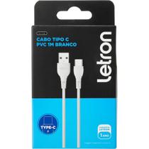 Cabo Tipo C Resistente 1m Carga Rápida 2.4A - Letron