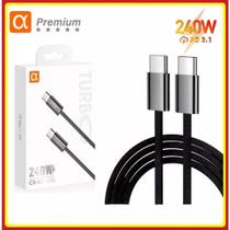 Cabo Tipo c Turbo 240W PD cabo USB c -Tipo c Compatível Para iPhone iPad original carregamento Cabo Tipo c Turbo 240W PD cabo USB c -Tipo c Compatível Para iPhone iPad original carregamento