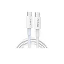 Cabo Tipo-C x Tipo-C 2MT A'Gold modelo CB-105 com Carregamento Rápido e Alta Durabilidade Cor Branco