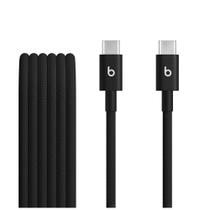 Cabo trançado de USB-C para USB-C da Beats (1,5 m), Preto-relâmpago