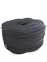 Cabo Trançado Monofilamento 08mm Preto Pesca Rolo Com 8kg