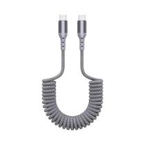 Cabo Trançado USB-C Para Tipo C Com Carregamento Rápido De 90 Graus Para iPhone 17/16 Samsung Galaxy